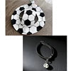 Hot Selling Summer Football Themed Polyester Solid Pet Cat Dog Ear-Flap Sun Fisherman Hat Collar Set Small Pets
