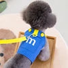 High Quality GorisPet Solid Hand Wash Dog Harness Cute Jeans Style Cotton Vest Leisure Summer Small Dogs All Seasons
