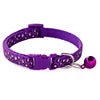 Wholesale Fashion Soft Classic Dog Collar Colorful Nylon Pet Necklace Bell Adjustable Plastic Buckle Comfortable Small Dogs Cats