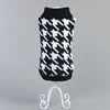 Fashionable Classic Elastic Durable Free Knitting Dog Sweater Houndstooth Acrylic XXL Winter Autumn XS XL Sizes Hand Pet Clothes