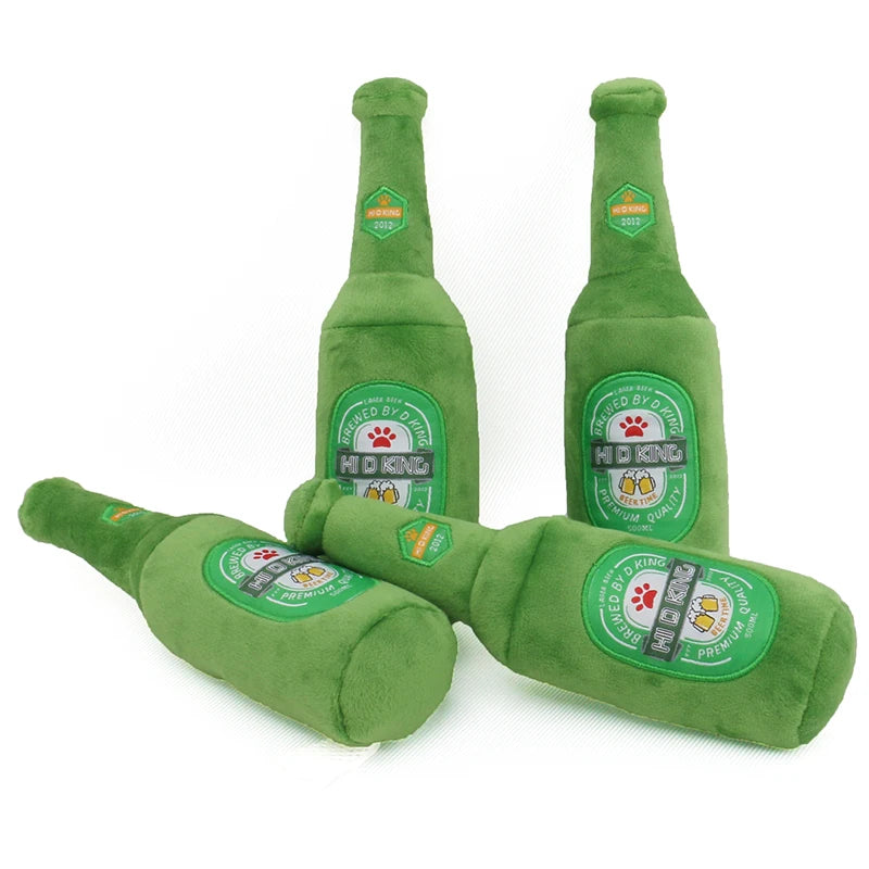 Wholesale Custom 3D Stuffed Animal Plush Barking Dog Toy Cute Pet Interactive & Movement Toys Bottle Mugs