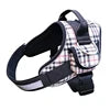 Classic Pattern Tactical Chest Harness for Big Dogs with Reflective Stripe Pattern D Ring Pocket Included Made of Durable Nylon