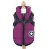 Thick Warm Winter Dog Coat Waterproof Quilted Polyester Jacket Leisure Sports Modern Nordic Design Outdoor Use Soft Fleece Lined