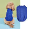 High Quality Autumn Winter Eco-Friendly 100% Cotton Pet Cats Dogs Sweater Fashionable Plaid Twist Knitted Warm Clothing