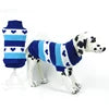 Cute Striped Acrylic Eco-Friendly Dog & Cat Sweater Soft Warm Breathable Winter Coat for Small/Medium Pets