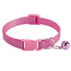 Adjustable Modern Airtag Pet Cat Collar Durable Nylon Belt Reflective Stripe Small Bell Solid Pattern Economically Priced for
