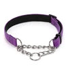 Reflective Modern Luxury Nylon+Metal Dog Collar P-Chain Anti-Burst Shockproof Adjustable Safety Chain Durable Outdoor Use