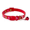 Cute Modern Floral Durable Dog Collar for Cats Dogs Colorful Polyester Nylon Ribbons Adjustable Safety Buckle Vibrant 6-Piece