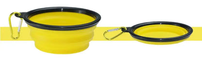 Eco Friendly High Quality Pure Solid Color Dog Silicone Outdoor Collapsible Waterproof Portable Bowl Dog Accessories Pet Feeder