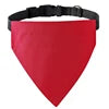 100% Cotton High Quality Dog Bandanas Collar Pure Solid Color Customizable Logo Low MOQ Sweet All Summer Winter Spring Fall