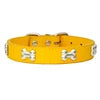 PU Leather Dog Collar Bone Studs Durable Adjustable Quick Release Buckle Collar for Dogs Fashionable Colorful Design 14