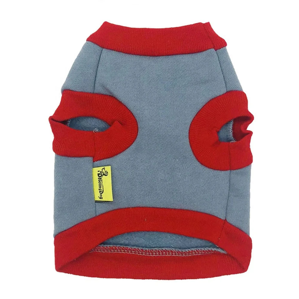 Eco-Friendly Modern Dog Coat with Tongue and Smiling Face Prints Polyester Fleece Material Winter/Fall/Spring Use