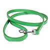 Durable Luxury Dog Walking Lead Simple Solid Candy Colors 16 PU Slip Pet Leash Flat Strap Metal Snap Hook