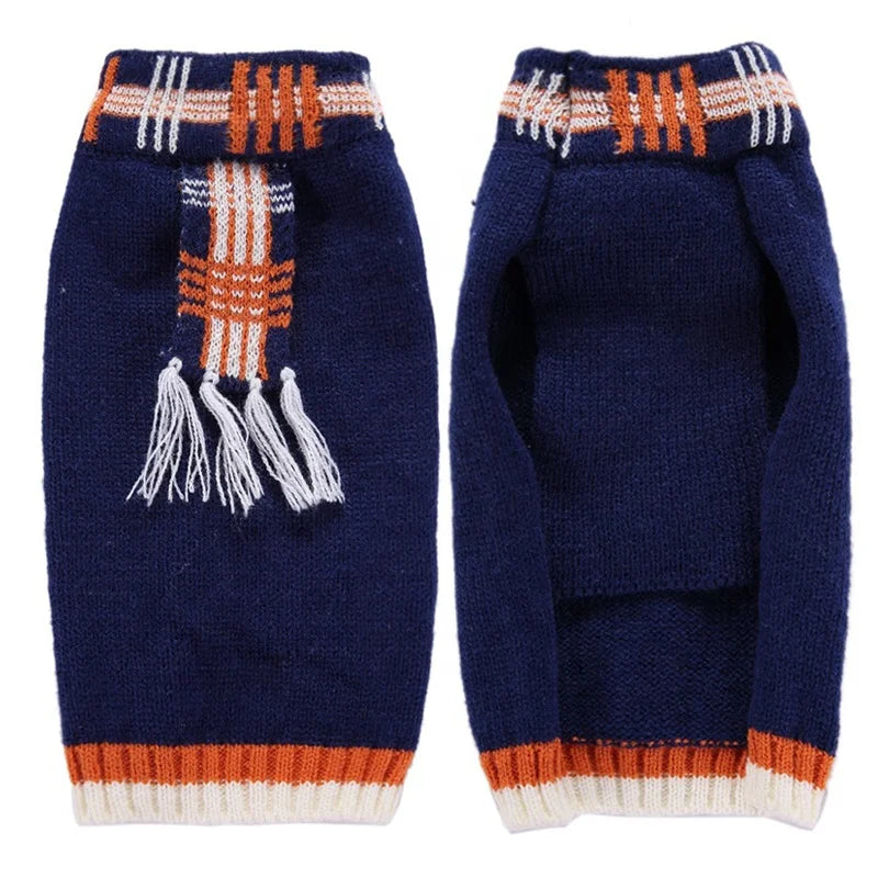 Nordic Classic Solid Design Luxury Turtleneck Sweater for Cats and Dogs Christmas Fashionable Winter Jumper in XS to XL Sizes