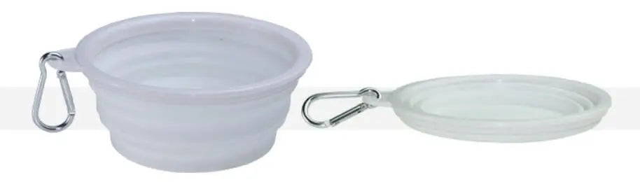 Eco Friendly Silicone Solid Modern Portable Waterproof Dog Collapsible Travel Bowls 11 Colors Available
