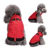 Warm Polyester Padded Leisure Mediterranean Design Dog Harness Vest Pet Winter Coat with Geometric Pattern