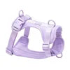 Luxury Eco-Friendly Classic Small Large Dogs Polyester Fiber Adjustable Solid Pet Harness D-Ring Perfect Matching Dog Leashes