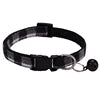 High Quality Adjustable Nylon Dog Collar Classic Plaid Design with Colorful Bell for Small Pets' Training