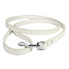 Durable Luxury Dog Walking Lead Simple Solid Candy Colors 16 PU Slip Pet Leash Flat Strap Metal Snap Hook