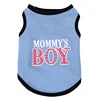 MOOMY'S BOY Custom Printing Pet Clothes Sport Style Cotton Dog Vest for Spring X Sizes Available Sublimation Summer Fall Apparel