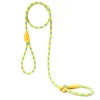 High Quality Solid Reflective Nylon Pet Collar Premium Outdoor Training Lead Dog Paracord Rope Exercise Walking