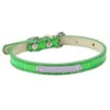 Low MOQ Shining PU Dog Collar with Custom Logo Solid Pattern Cat Neck Collars in XL XXL Sizes Engraved ID Name