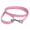 Durable Luxury Dog Walking Lead Simple Solid Candy Colors 16 PU Slip Pet Leash Flat Strap Metal Snap Hook
