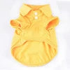 Soft Cotton Classic Solid Plain Dog Polo Shirt Coat for Pets Candy Colors Summer/Spring Seasons XS/XXL Sizes