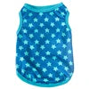 Classic Stars Plaid Leopard Print Pet Summer Tank Top Breathable Soft Cotton Pet Clothes for Cats and Dogs Sleeveless