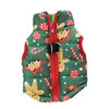 Warm Polyester Padded Leisure Mediterranean Design Dog Harness Vest Pet Winter Coat with Geometric Pattern