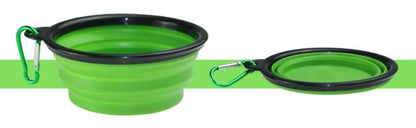 Eco Friendly High Quality Pure Solid Color Dog Silicone Outdoor Collapsible Waterproof Portable Bowl Dog Accessories Pet Feeder