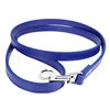 Durable Luxury Dog Walking Lead Simple Solid Candy Colors 16 PU Slip Pet Leash Flat Strap Metal Snap Hook