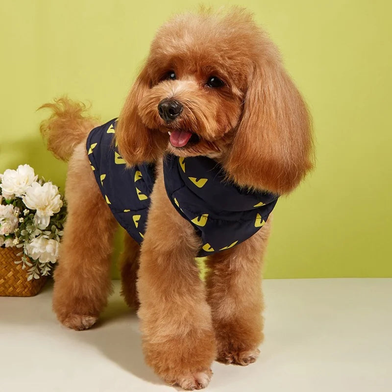 Plaid Pattern Polyester Cotton Padded GorisPet Winter Pet Coat for Small Dogs-Cold Weather Protection Sport Modern