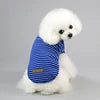 Comfortable Striped Dog Cat T-Shirt Polyester Cotton Blend Breathable Classic Design Spring/Summer/Fall 5 Colors Available Hand