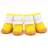 Luxury High Quality Classic Summer Sport Dog Boots Waterproof Polyester & Rubber Animal Shoes with Fashionable Mesh Design