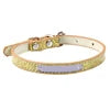 Low MOQ Shining PU Dog Collar with Custom Logo Solid Pattern Cat Neck Collars in XL XXL Sizes Engraved ID Name