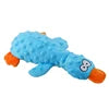 Durable Eco-Friendly Funny Squeaky Duck Dog Chew Toy with Crinkle Paper Inside Plush Bird