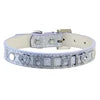 Custom Name GorisPet Luxury Dog Collar Rhinestone Letters DIY Personalized PU Pet Collar for Dogs Cats Sparkly Glitter