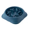 Eco-Friendly Lightweight Anti-Slip Bottom Dog Food Bowl Chew Proof Slow Feeder in 7 Colors PP Material Indoor Use for Pets