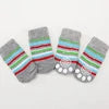 Cute Cartoon Duck Paw Anti-Slip Rubber Dog Socks Fashion Style Waterproof Pet Sock Shoes with Grip Knitted Animal Pattern
