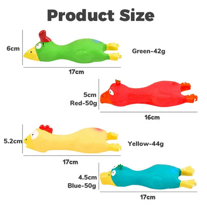 High Quality Durable Eco-Friendly Latex Squeaky Animal Shape Chew Toys for Dogs & Cats-Cartoon Funny Style Daily Use