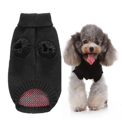 Christmas Eve Cool Skull Dog Warm Knitted Sweater Modern Cute Pet Clothes Puppy Dogs Polyester Winter XL XXL Sizes Halloween
