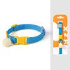 Adjustable Modern Simple Dog & Cat Collar-Soft Polyester with Ribbons Safety Buckle Bell Colorful Elastic 7 Colors Available