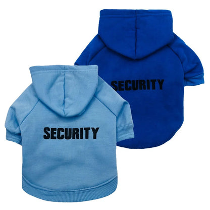Security XXXL Dog Winter Classic Modern Sport Style Hoodies with Print Made of Fleece Polyester & Cotton for Spring Season