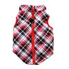Warm Polyester Padded Leisure Mediterranean Design Dog Harness Vest Pet Winter Coat with Geometric Pattern