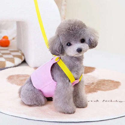 High Quality GorisPet Solid Hand Wash Dog Harness Cute Jeans Style Cotton Vest Leisure Summer Small Dogs All Seasons