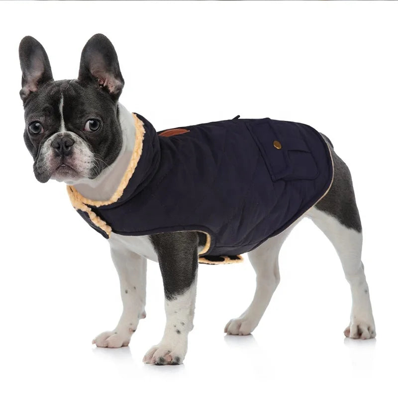 High Quality Popular Luxury Comfortable Dog Cat Waterproof Fleece Polyester Vest Coat Autumn Winter Warm Small/Medium/Large