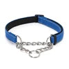 Reflective Modern Luxury Nylon+Metal Dog Collar P-Chain Anti-Burst Shockproof Adjustable Safety Chain Durable Outdoor Use