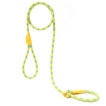 High Quality Solid Reflective Nylon Pet Collar Premium Outdoor Training Lead Dog Paracord Rope Exercise Walking