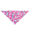 Floral Bandana Triangle Scarf for Dogs New Spring Summer Pet Apparel Accessory with Printed Flowers for Winter Fall Seasons